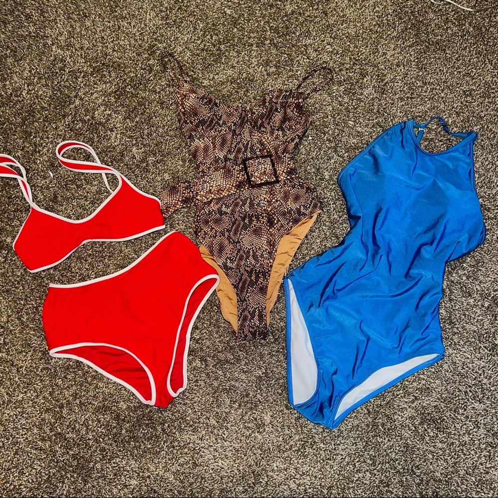 WeWoreWhat & Aerie Swim One Piece & Bikini Bundle!